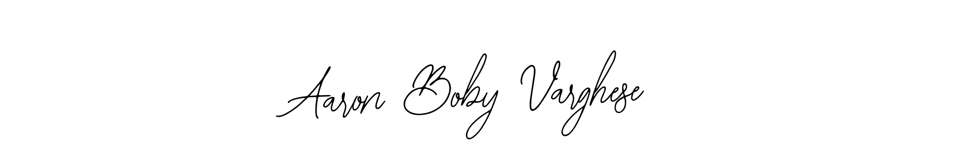 if you are searching for the best signature style for your name Aaron Boby Varghese. so please give up your signature search. here we have designed multiple signature styles  using Bearetta-2O07w. Aaron Boby Varghese signature style 12 images and pictures png