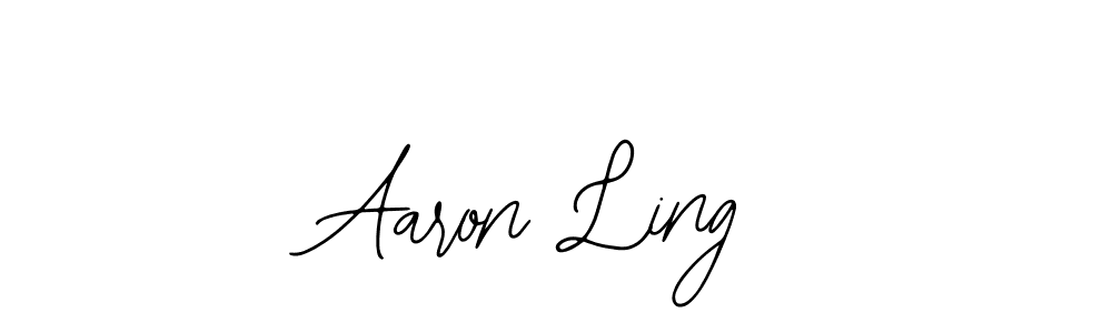 Design your own signature with our free online signature maker. With this signature software, you can create a handwritten (Bearetta-2O07w) signature for name Aaron Ling. Aaron Ling signature style 12 images and pictures png