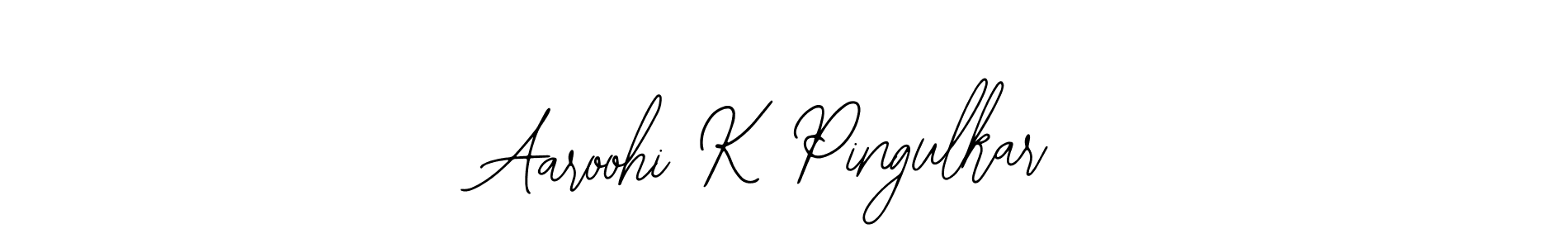 Here are the top 10 professional signature styles for the name Aaroohi K Pingulkar. These are the best autograph styles you can use for your name. Aaroohi K Pingulkar signature style 12 images and pictures png