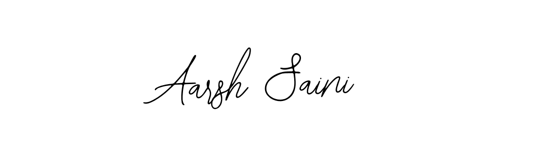 You should practise on your own different ways (Bearetta-2O07w) to write your name (Aarsh Saini) in signature. don't let someone else do it for you. Aarsh Saini signature style 12 images and pictures png