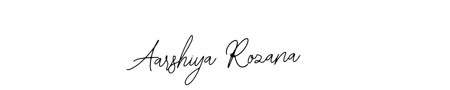 Use a signature maker to create a handwritten signature online. With this signature software, you can design (Bearetta-2O07w) your own signature for name Aarshiya Rozana. Aarshiya Rozana signature style 12 images and pictures png