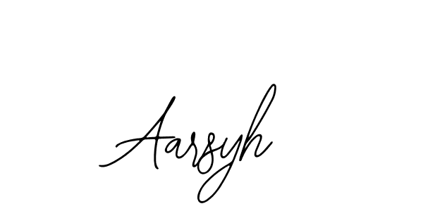 Make a beautiful signature design for name Aarsyh. With this signature (Bearetta-2O07w) style, you can create a handwritten signature for free. Aarsyh signature style 12 images and pictures png