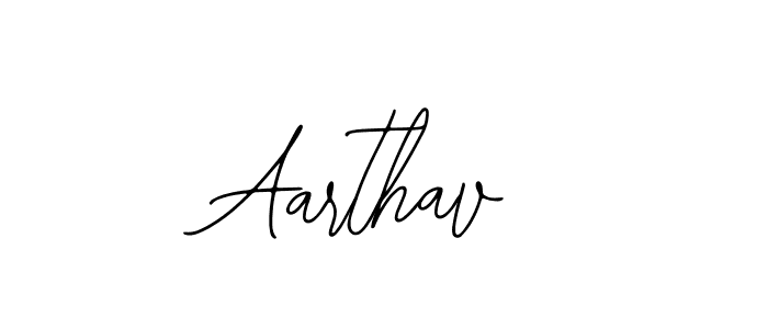 Design your own signature with our free online signature maker. With this signature software, you can create a handwritten (Bearetta-2O07w) signature for name Aarthav. Aarthav signature style 12 images and pictures png