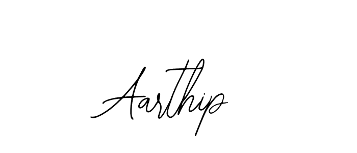 How to make Aarthip name signature. Use Bearetta-2O07w style for creating short signs online. This is the latest handwritten sign. Aarthip signature style 12 images and pictures png