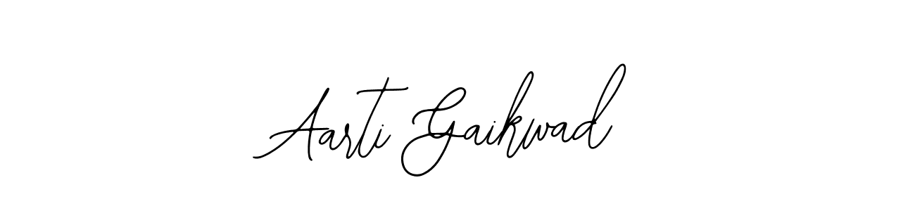 You should practise on your own different ways (Bearetta-2O07w) to write your name (Aarti Gaikwad) in signature. don't let someone else do it for you. Aarti Gaikwad signature style 12 images and pictures png