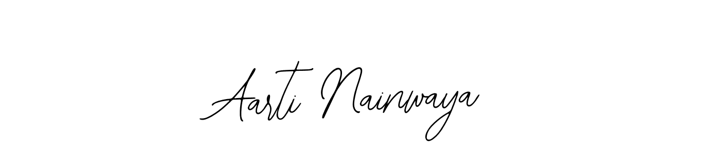 You should practise on your own different ways (Bearetta-2O07w) to write your name (Aarti Nainwaya) in signature. don't let someone else do it for you. Aarti Nainwaya signature style 12 images and pictures png