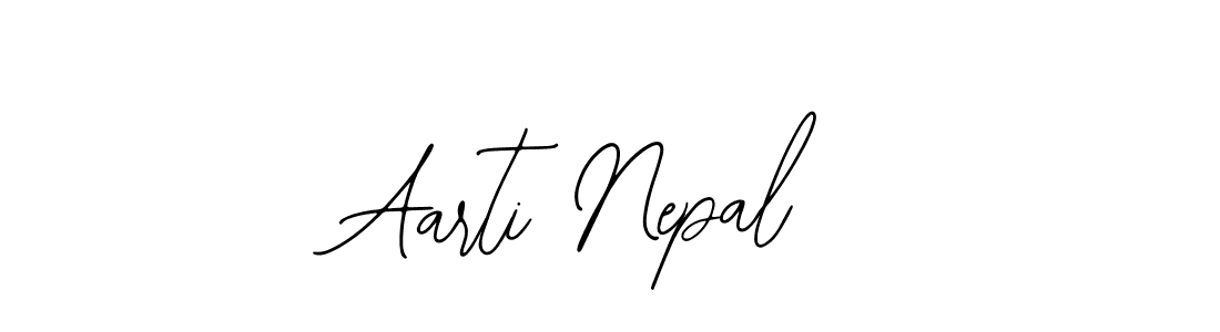 Design your own signature with our free online signature maker. With this signature software, you can create a handwritten (Bearetta-2O07w) signature for name Aarti Nepal. Aarti Nepal signature style 12 images and pictures png