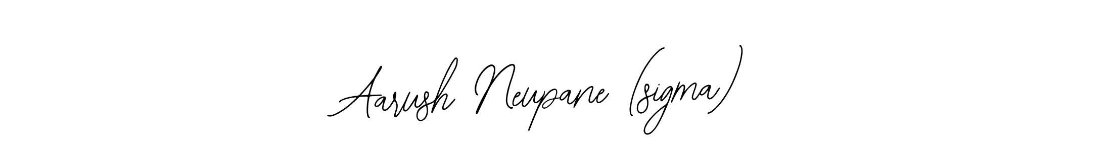 How to make Aarush Neupane (sigma) name signature. Use Bearetta-2O07w style for creating short signs online. This is the latest handwritten sign. Aarush Neupane (sigma) signature style 12 images and pictures png