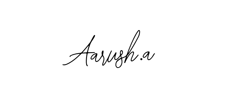 Also You can easily find your signature by using the search form. We will create Aarush.a name handwritten signature images for you free of cost using Bearetta-2O07w sign style. Aarush.a signature style 12 images and pictures png