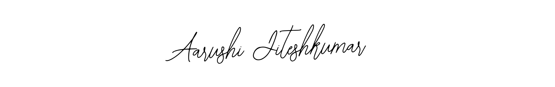 You should practise on your own different ways (Bearetta-2O07w) to write your name (Aarushi Jiteshkumar) in signature. don't let someone else do it for you. Aarushi Jiteshkumar signature style 12 images and pictures png