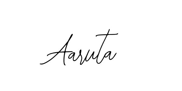 Design your own signature with our free online signature maker. With this signature software, you can create a handwritten (Bearetta-2O07w) signature for name Aaruta. Aaruta signature style 12 images and pictures png