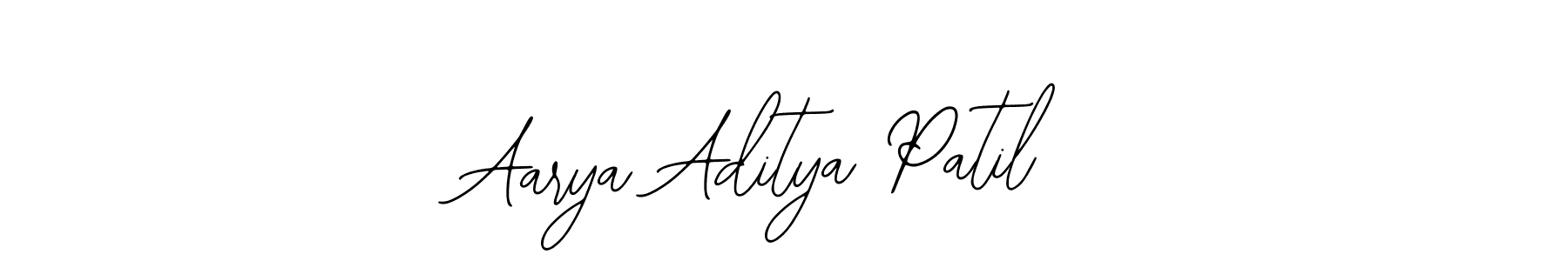 You should practise on your own different ways (Bearetta-2O07w) to write your name (Aarya Aditya Patil) in signature. don't let someone else do it for you. Aarya Aditya Patil signature style 12 images and pictures png