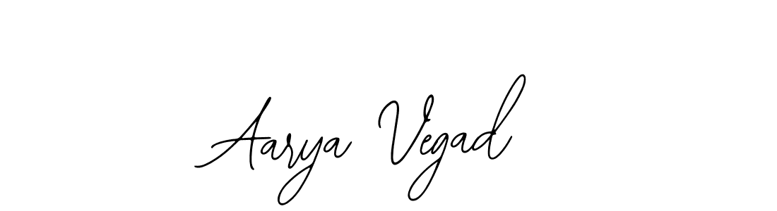 You should practise on your own different ways (Bearetta-2O07w) to write your name (Aarya Vegad) in signature. don't let someone else do it for you. Aarya Vegad signature style 12 images and pictures png