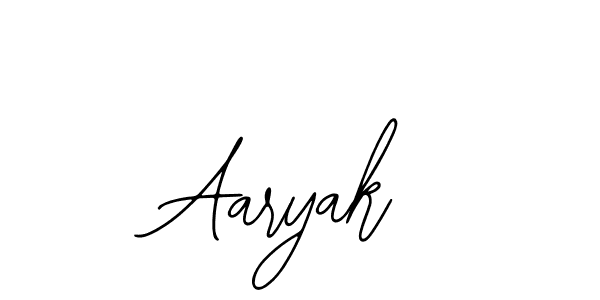 Also we have Aaryak name is the best signature style. Create professional handwritten signature collection using Bearetta-2O07w autograph style. Aaryak signature style 12 images and pictures png