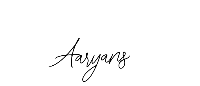 You should practise on your own different ways (Bearetta-2O07w) to write your name (Aaryans) in signature. don't let someone else do it for you. Aaryans signature style 12 images and pictures png