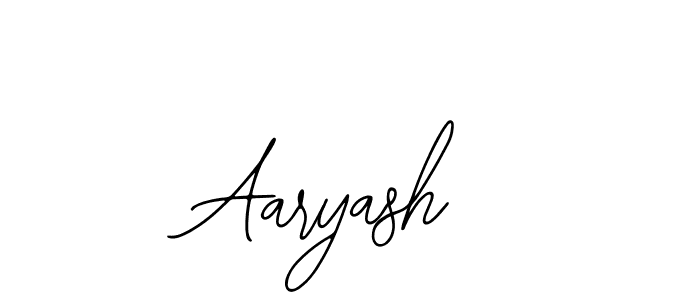 Use a signature maker to create a handwritten signature online. With this signature software, you can design (Bearetta-2O07w) your own signature for name Aaryash. Aaryash signature style 12 images and pictures png