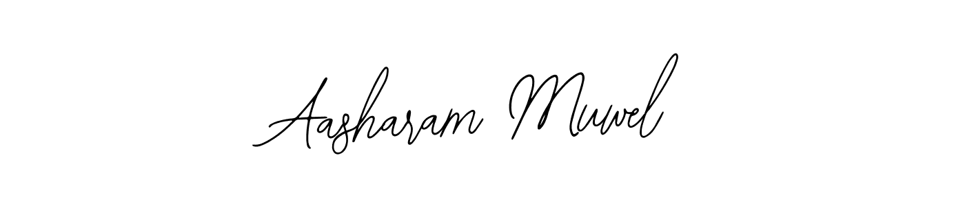 Similarly Bearetta-2O07w is the best handwritten signature design. Signature creator online .You can use it as an online autograph creator for name Aasharam Muwel. Aasharam Muwel signature style 12 images and pictures png
