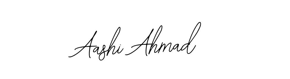 Bearetta-2O07w is a professional signature style that is perfect for those who want to add a touch of class to their signature. It is also a great choice for those who want to make their signature more unique. Get Aashi Ahmad name to fancy signature for free. Aashi Ahmad signature style 12 images and pictures png