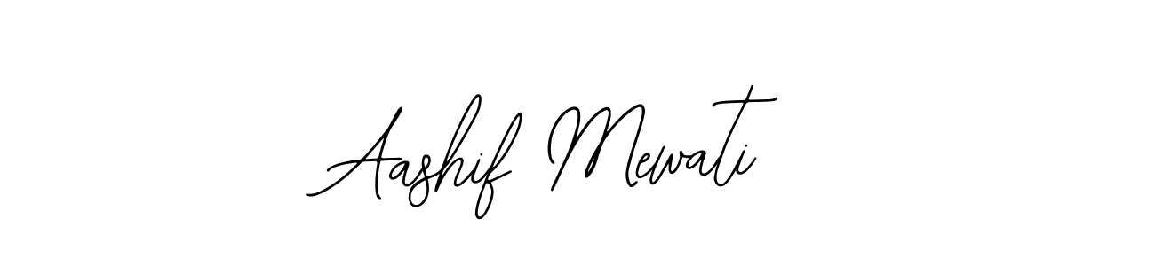 How to make Aashif Mewati name signature. Use Bearetta-2O07w style for creating short signs online. This is the latest handwritten sign. Aashif Mewati signature style 12 images and pictures png