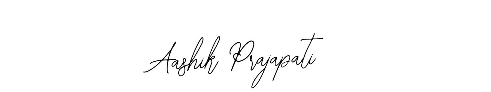 How to make Aashik Prajapati signature? Bearetta-2O07w is a professional autograph style. Create handwritten signature for Aashik Prajapati name. Aashik Prajapati signature style 12 images and pictures png