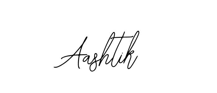 How to make Aashtik name signature. Use Bearetta-2O07w style for creating short signs online. This is the latest handwritten sign. Aashtik signature style 12 images and pictures png