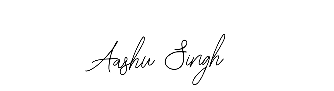 You should practise on your own different ways (Bearetta-2O07w) to write your name (Aashu Singh) in signature. don't let someone else do it for you. Aashu Singh signature style 12 images and pictures png