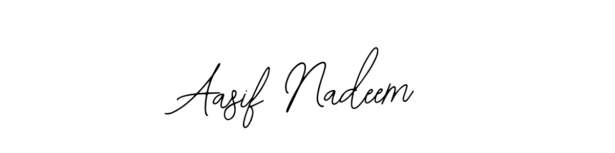 Bearetta-2O07w is a professional signature style that is perfect for those who want to add a touch of class to their signature. It is also a great choice for those who want to make their signature more unique. Get Aasif Nadeem name to fancy signature for free. Aasif Nadeem signature style 12 images and pictures png