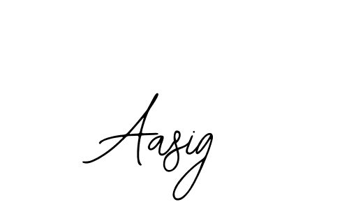 Design your own signature with our free online signature maker. With this signature software, you can create a handwritten (Bearetta-2O07w) signature for name Aasig. Aasig signature style 12 images and pictures png