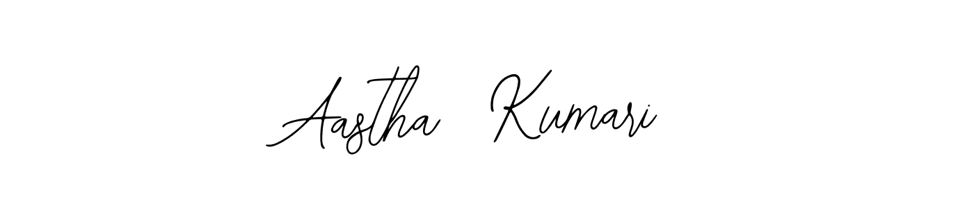 How to make Aastha  Kumari name signature. Use Bearetta-2O07w style for creating short signs online. This is the latest handwritten sign. Aastha  Kumari signature style 12 images and pictures png