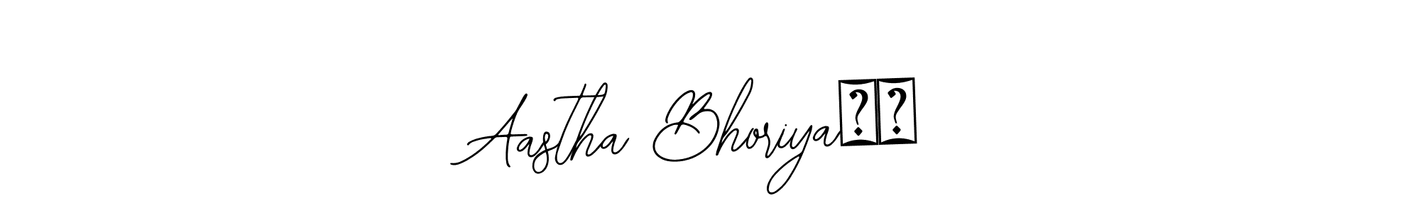 Design your own signature with our free online signature maker. With this signature software, you can create a handwritten (Bearetta-2O07w) signature for name Aastha Bhoriya❤️. Aastha Bhoriya❤️ signature style 12 images and pictures png