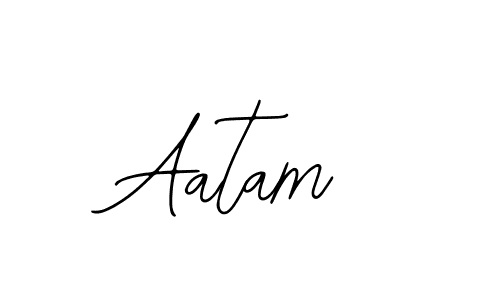 Also You can easily find your signature by using the search form. We will create Aatam name handwritten signature images for you free of cost using Bearetta-2O07w sign style. Aatam signature style 12 images and pictures png