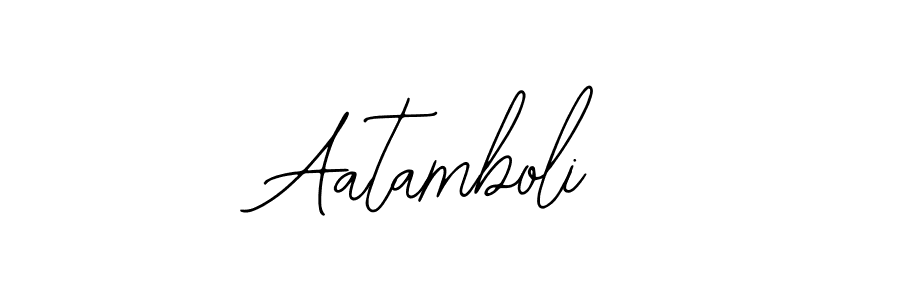 The best way (Bearetta-2O07w) to make a short signature is to pick only two or three words in your name. The name Aatamboli include a total of six letters. For converting this name. Aatamboli signature style 12 images and pictures png
