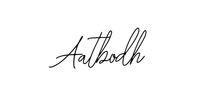 You should practise on your own different ways (Bearetta-2O07w) to write your name (Aatbodh) in signature. don't let someone else do it for you. Aatbodh signature style 12 images and pictures png