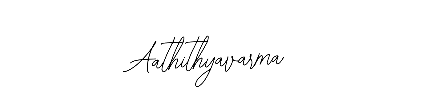 Design your own signature with our free online signature maker. With this signature software, you can create a handwritten (Bearetta-2O07w) signature for name Aathithyavarma. Aathithyavarma signature style 12 images and pictures png