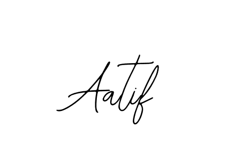 Use a signature maker to create a handwritten signature online. With this signature software, you can design (Bearetta-2O07w) your own signature for name Aatif. Aatif signature style 12 images and pictures png