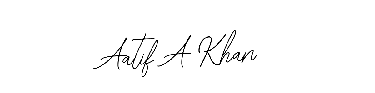 How to Draw Aatif A Khan signature style? Bearetta-2O07w is a latest design signature styles for name Aatif A Khan. Aatif A Khan signature style 12 images and pictures png