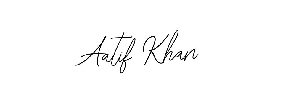 How to make Aatif Khan name signature. Use Bearetta-2O07w style for creating short signs online. This is the latest handwritten sign. Aatif Khan signature style 12 images and pictures png