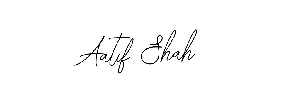 Use a signature maker to create a handwritten signature online. With this signature software, you can design (Bearetta-2O07w) your own signature for name Aatif Shah. Aatif Shah signature style 12 images and pictures png