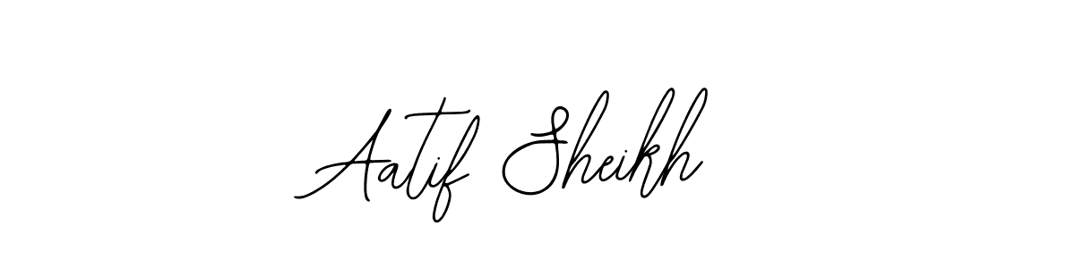 Similarly Bearetta-2O07w is the best handwritten signature design. Signature creator online .You can use it as an online autograph creator for name Aatif Sheikh. Aatif Sheikh signature style 12 images and pictures png