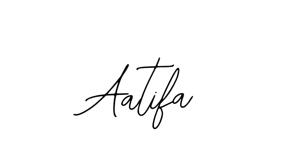 Design your own signature with our free online signature maker. With this signature software, you can create a handwritten (Bearetta-2O07w) signature for name Aatifa. Aatifa signature style 12 images and pictures png