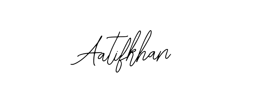 You should practise on your own different ways (Bearetta-2O07w) to write your name (Aatifkhan) in signature. don't let someone else do it for you. Aatifkhan signature style 12 images and pictures png