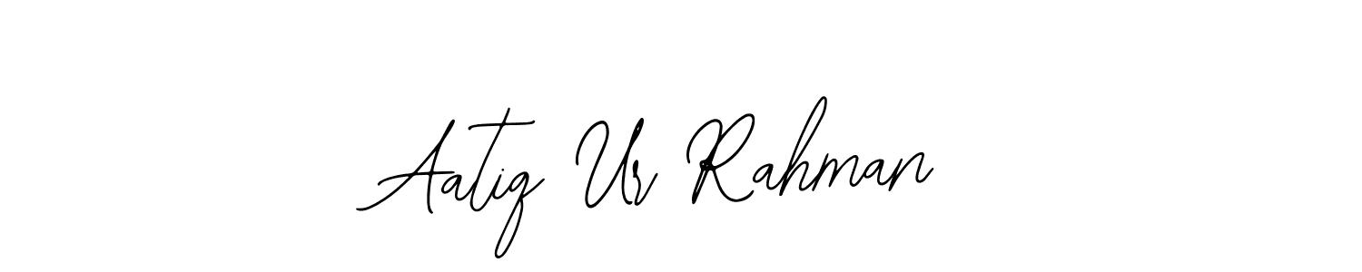 Also You can easily find your signature by using the search form. We will create Aatiq Ur Rahman name handwritten signature images for you free of cost using Bearetta-2O07w sign style. Aatiq Ur Rahman signature style 12 images and pictures png