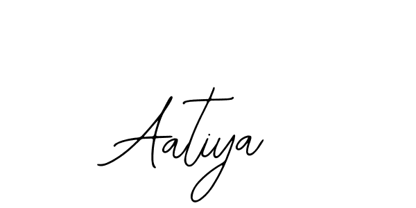Use a signature maker to create a handwritten signature online. With this signature software, you can design (Bearetta-2O07w) your own signature for name Aatiya. Aatiya signature style 12 images and pictures png