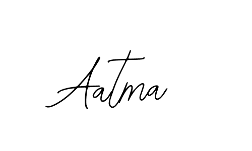 How to make Aatma name signature. Use Bearetta-2O07w style for creating short signs online. This is the latest handwritten sign. Aatma signature style 12 images and pictures png