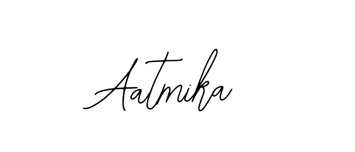 The best way (Bearetta-2O07w) to make a short signature is to pick only two or three words in your name. The name Aatmika include a total of six letters. For converting this name. Aatmika signature style 12 images and pictures png