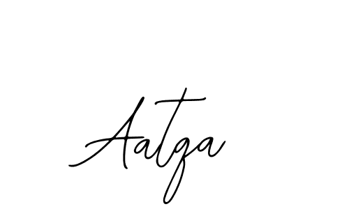 How to make Aatqa name signature. Use Bearetta-2O07w style for creating short signs online. This is the latest handwritten sign. Aatqa signature style 12 images and pictures png