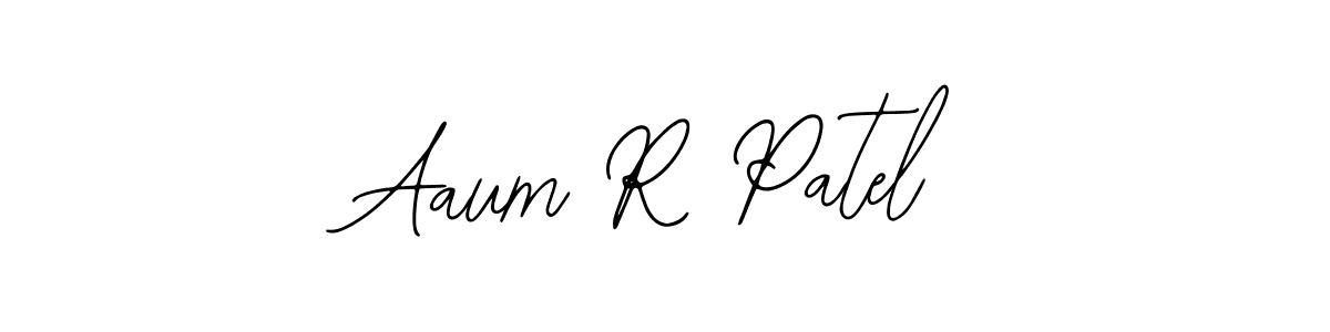 How to make Aaum R Patel name signature. Use Bearetta-2O07w style for creating short signs online. This is the latest handwritten sign. Aaum R Patel signature style 12 images and pictures png