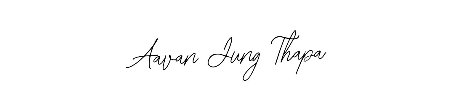 Similarly Bearetta-2O07w is the best handwritten signature design. Signature creator online .You can use it as an online autograph creator for name Aavan Jung Thapa. Aavan Jung Thapa signature style 12 images and pictures png