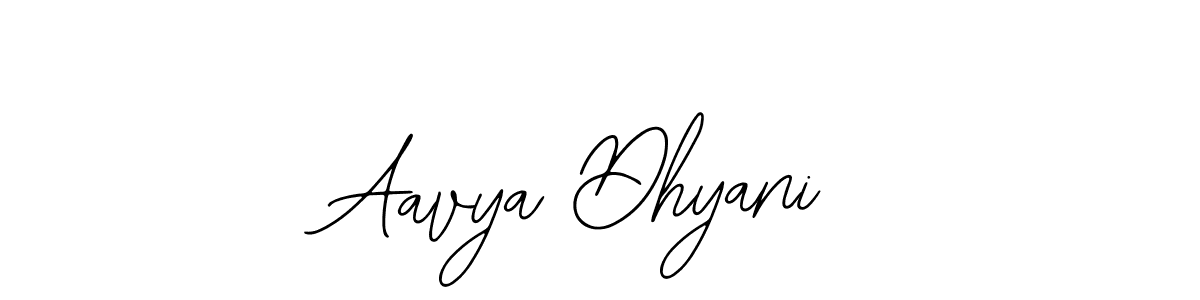 Design your own signature with our free online signature maker. With this signature software, you can create a handwritten (Bearetta-2O07w) signature for name Aavya Dhyani. Aavya Dhyani signature style 12 images and pictures png