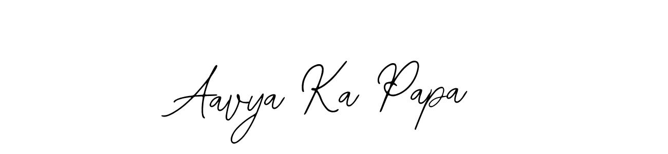 Similarly Bearetta-2O07w is the best handwritten signature design. Signature creator online .You can use it as an online autograph creator for name Aavya Ka Papa. Aavya Ka Papa signature style 12 images and pictures png